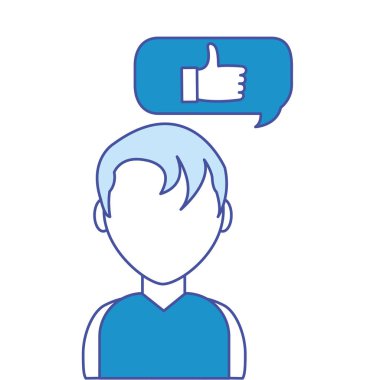 Çocuk ve sosyal medya ve çoklu ortam Tema izole tasarım vektör illüstrasyon kabarcık