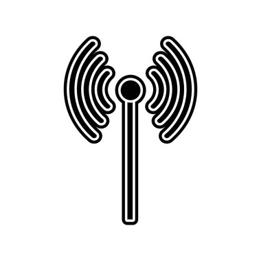 WiFi internet teknoloji ve iletişim Tema izole tasarım vektör çizim