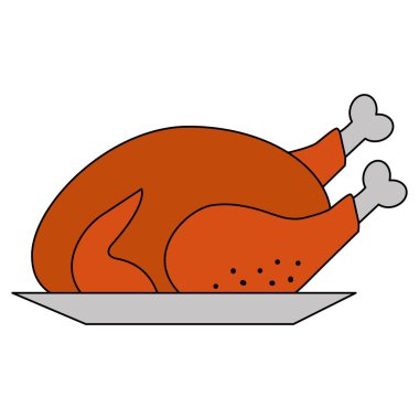 İzole tavuk tasarım