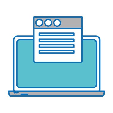 İzole laptop tasarım