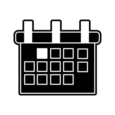 Takvim planlayıcısı zaman ve olay Tema izole tasarım vektör çizim