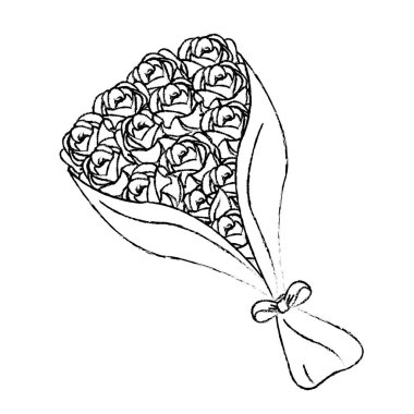 İzole gül tasarım