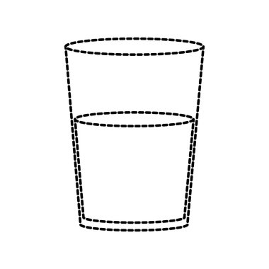 Bardak içki içecek ve Restoran Tema izole tasarım vektör çizim