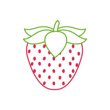 İzole çilek tasarım