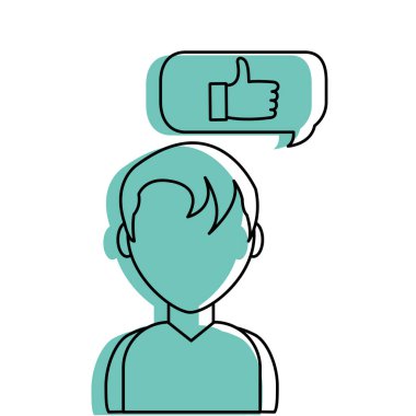 Çocuk ve sosyal medya ve çoklu ortam Tema izole tasarım vektör illüstrasyon kabarcık