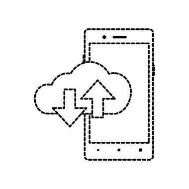 Smartphone aygıt becerikli alet ve teknoloji Tema izole tasarım vektör çizim