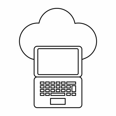 İzole laptop tasarım