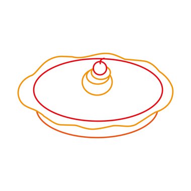 İzole pasta tasarım