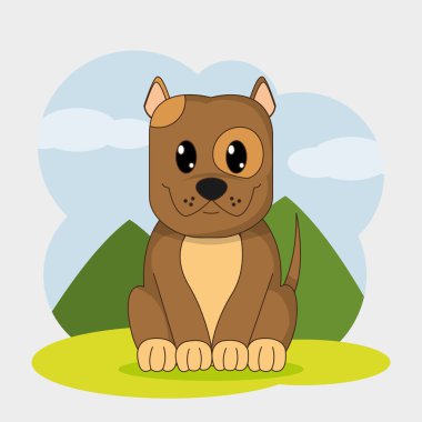 Köpek karikatür tasarım