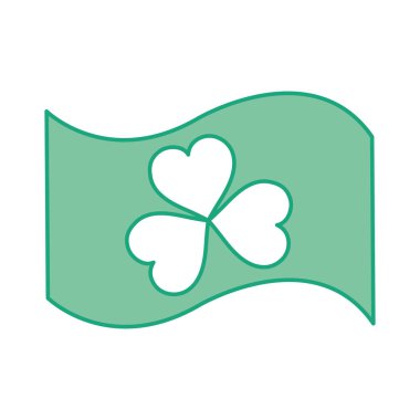 bayrak kutlama içinde yonca bitki renkli doğa