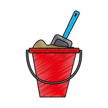 İzole sandbucket tasarım