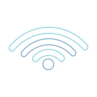WiFi internet teknoloji ve iletişim Tema izole tasarım vektör çizim