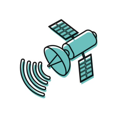 renk uydu teknolojisi dijital küresel netword taşındı