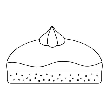 İzole pasta tasarım