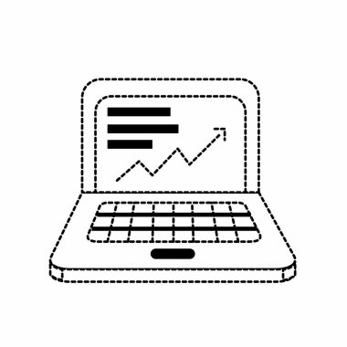 İzole laptop tasarım