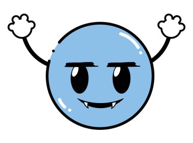 renk vampir emoji yüz ifadesi silah ile