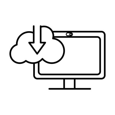 bulut veri indirme ile çizgi bilgisayar teknolojisi