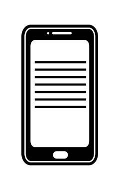 İzole smartphone tasarım