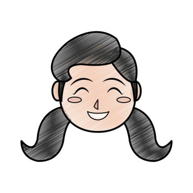 Kız çizgi film tasarım