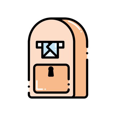 Kesikli çizgi posta kutusu yazışma ileti teslim mektup