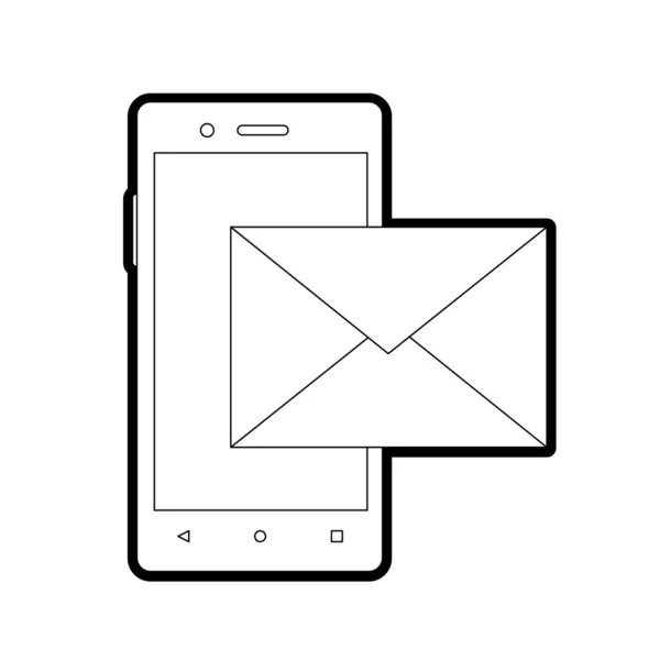 Smartphone Enhet Gadget Och Teknik Tema Isolerade Design Vektorillustration — Stock vektor