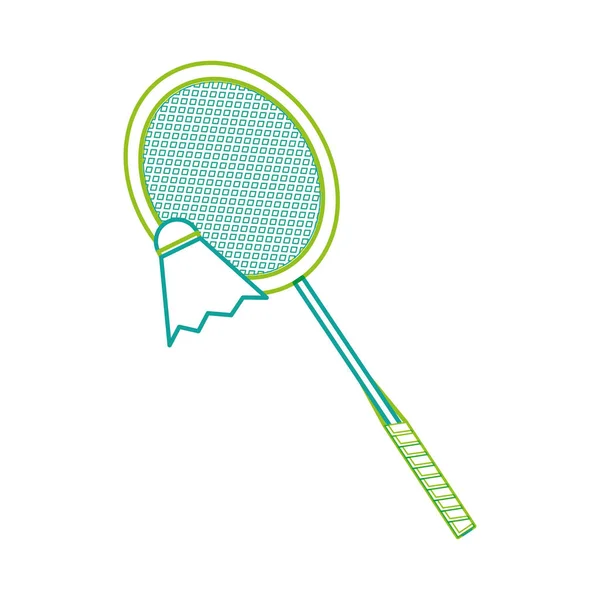 Design de raquete de badminton —  Vetores de Stock