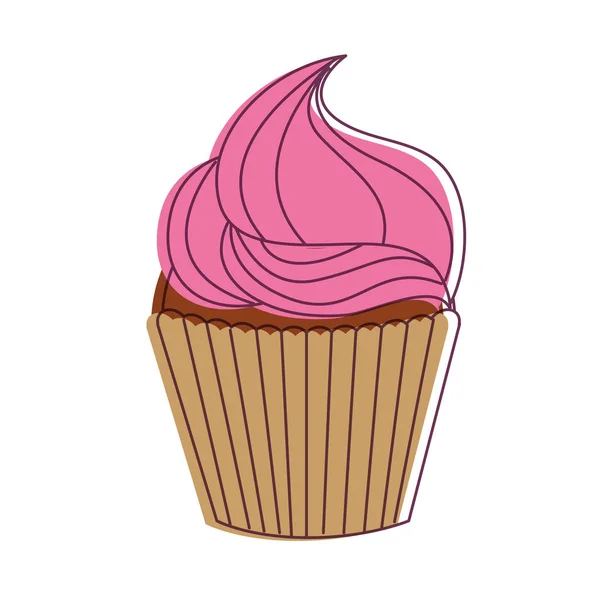 Diseño de muffin aislado — Archivo Imágenes Vectoriales