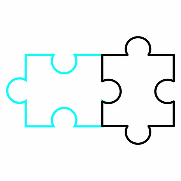 Conception de puzzle isolé — Image vectorielle