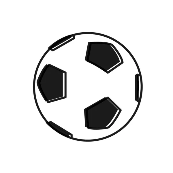 Diseño de pelota de fútbol — Vector de stock