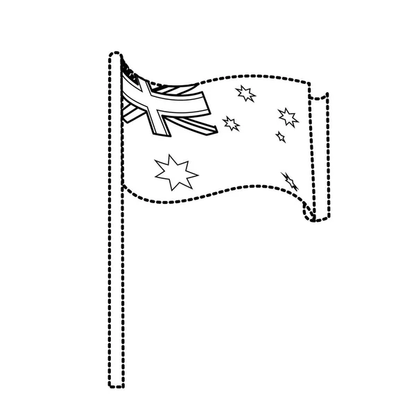Австралійський прапор дизайн — стоковий вектор