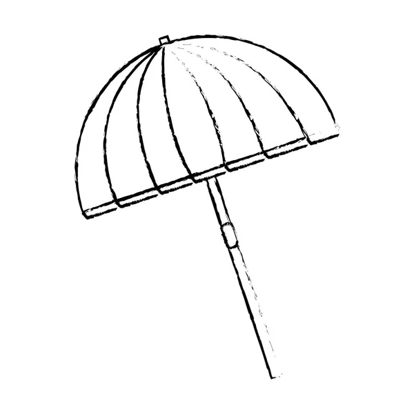 Diseño de paraguas aislado — Vector de stock