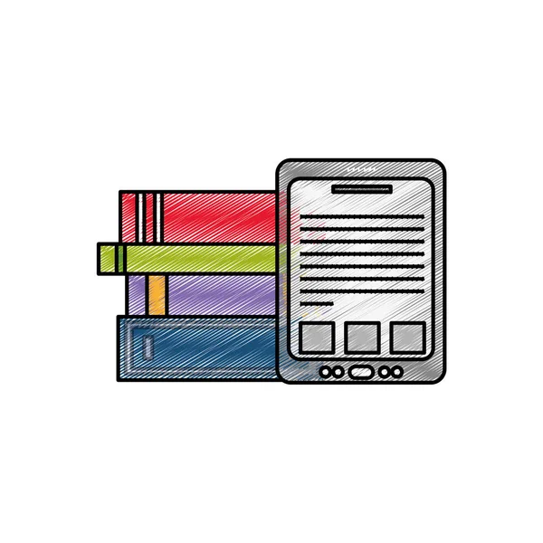 Tablet e design de livros —  Vetores de Stock