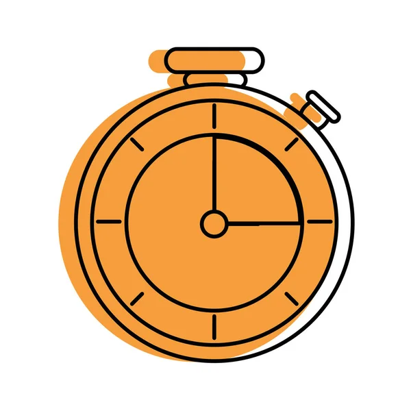 刀具时间和仪器主题的精密计时器隔离的设计向量例证 — 图库矢量图片