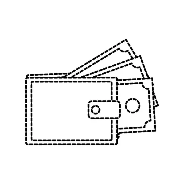 Conception de portefeuille isolé — Image vectorielle