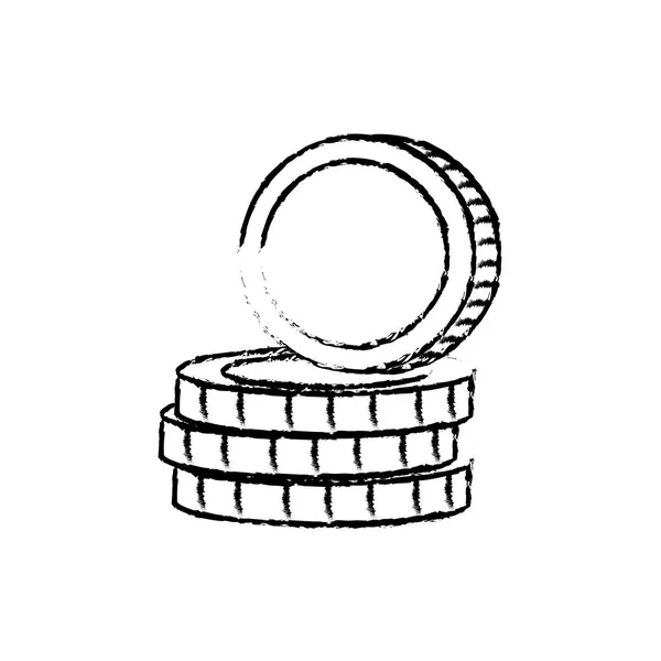 절연된 동전 디자인 — 스톡 벡터