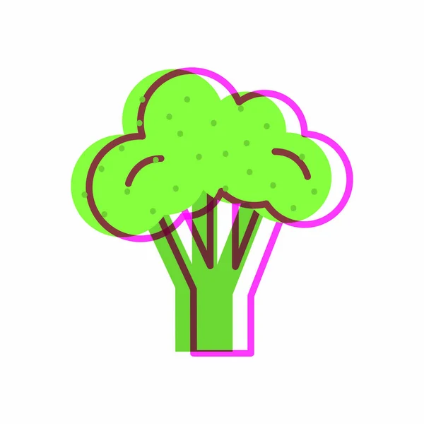 Isolerade broccoli design — Stock vektor