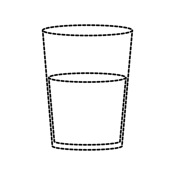 Glas Drank Drank Restaurant Geïsoleerde Themaontwerp Vectorillustratie — Stockvector