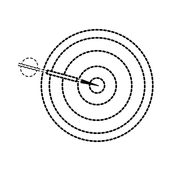 Izolované terč design — Stockový vektor
