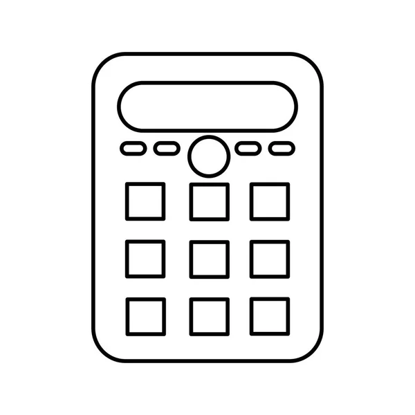 Diseño de calculadora aislada — Vector de stock