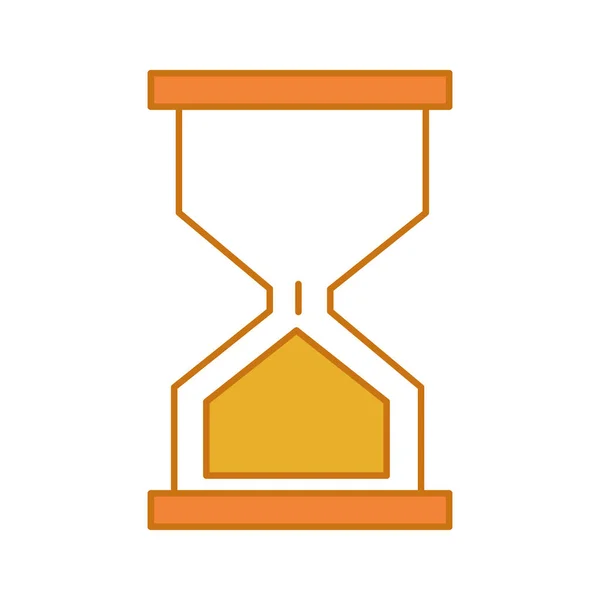 Color hourglass classic object to control the time — Stock Vector