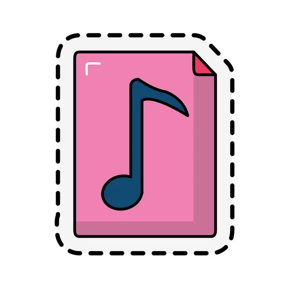 Music note design — Stock Vector