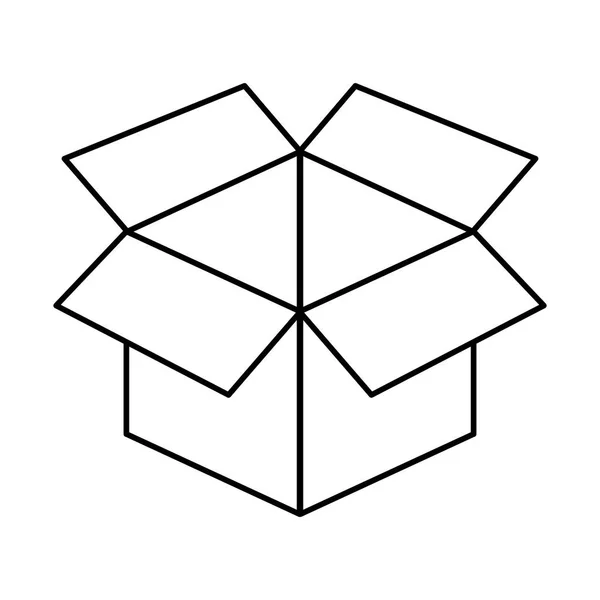 Коробка Доставки Логистика Тема Изолированного Дизайна Векторная Иллюстрация — стоковый вектор