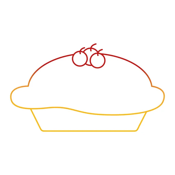 İzole pasta tasarım — Stok Vektör