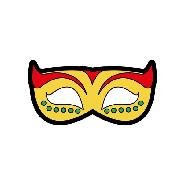 Geïsoleerde masker ontwerp — Stockvector