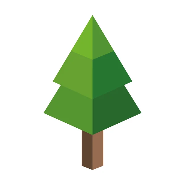 Isolerade pine tree design — Stock vektor
