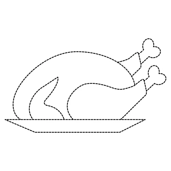 Diseño de pollo aislado — Archivo Imágenes Vectoriales