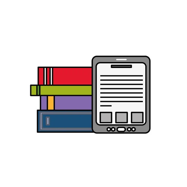 Tablet ve kitaplar tasarım — Stok Vektör