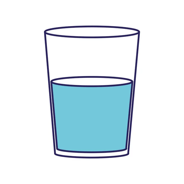 Vaso Bebida Bebida Restaurante Tema Diseño Aislado Ilustración Vectorial — Archivo Imágenes Vectoriales