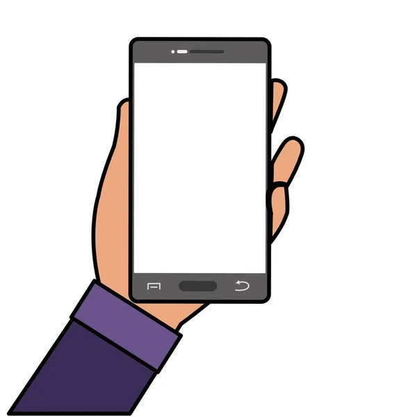 Diseño de smartphone aislado — Vector de stock