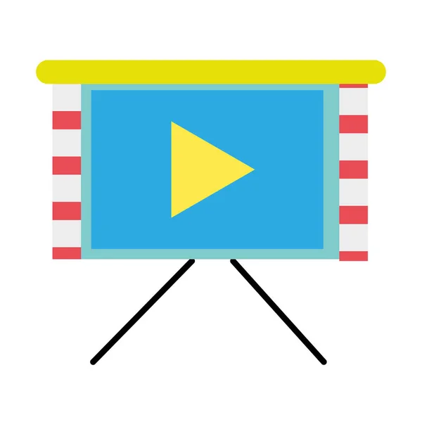 Kolorowe biznesowych prezentacji ekran wideo technologia — Wektor stockowy